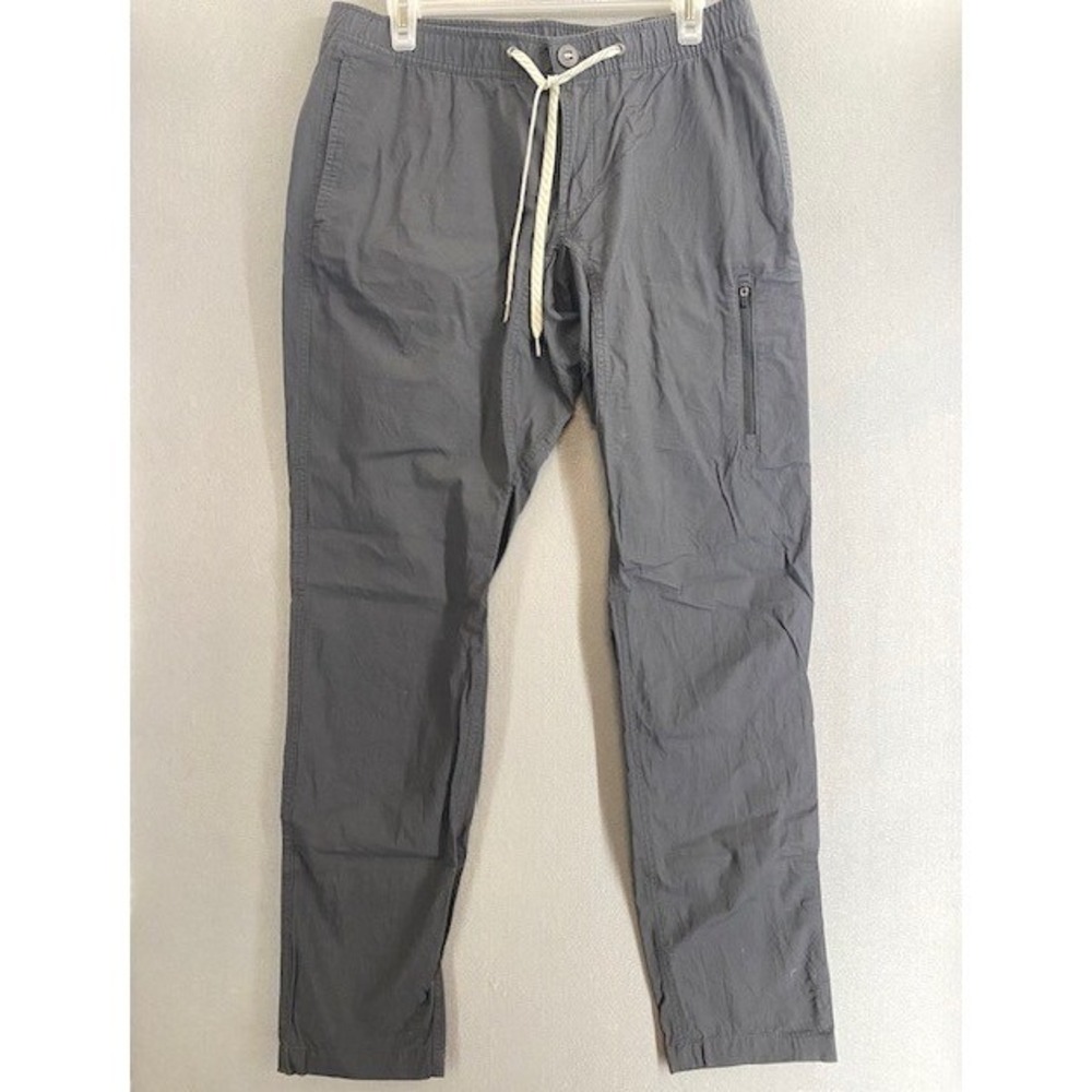 Vuori Mens Ripstop Climber Pants Charcoal Grey Organic Cotton Stretch Size M